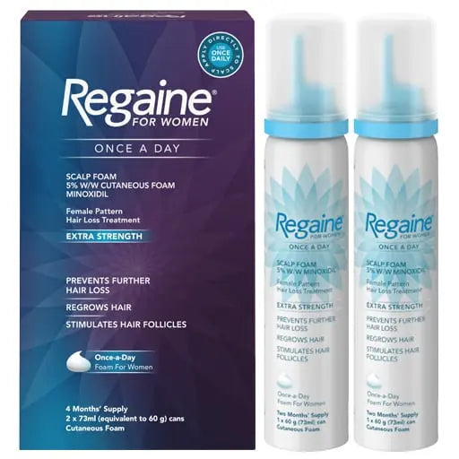 Regaine minoxidil 5% foam for Women - 6 month supply